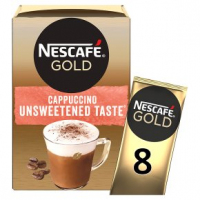 nescafe gold cappuccino unsweetened teste 8x14.2g      P/M