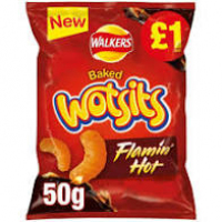 Walkers Wotsits Flamin' Hot 50g  PM £1.00