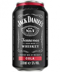 Jack Daniel's Old No. 7 Tennessee Whiskey & Cola Premixed Can 330 ml