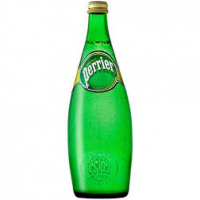Perrier Naturally Sparkling Water Glass Bottle 750ml