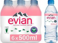 Evian Natural Mineral Water 6 x 50cl