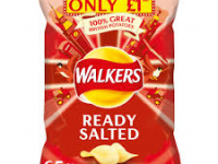 Walkers Ready Salted Crisps £1 PMP 65g