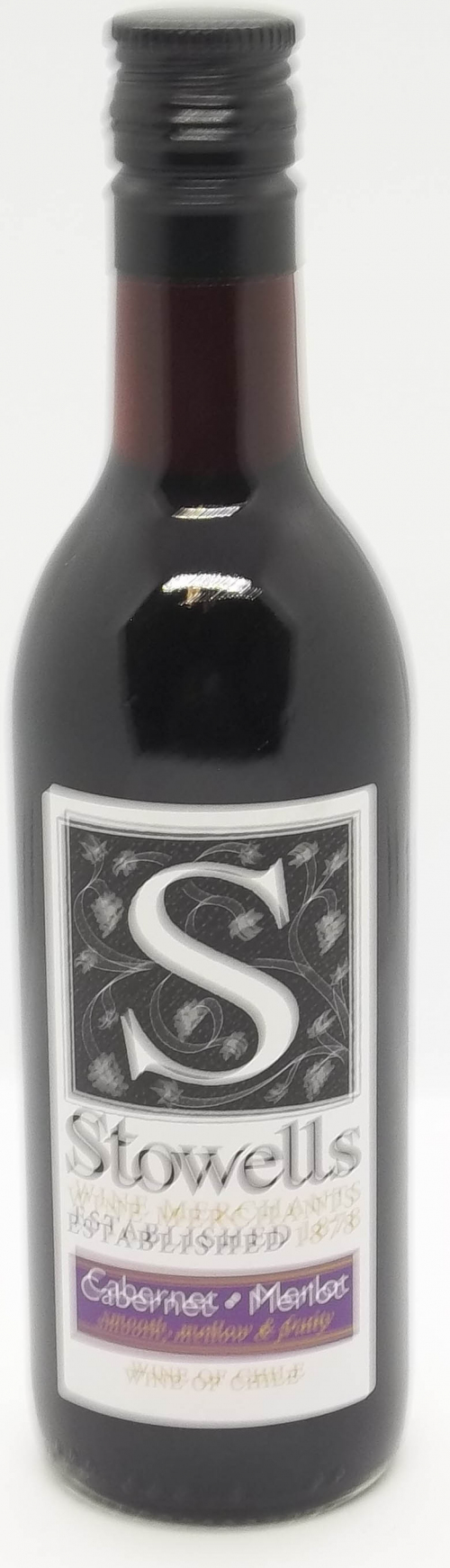stowells cabernet -merlot  chile  13%vol   187ml