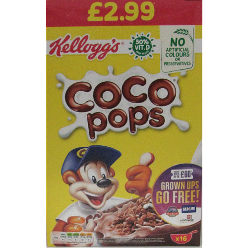 kelloggs coco pops    750g    P/M