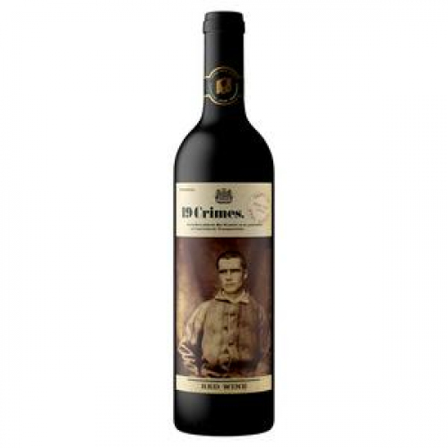 19 crimes red wine.  13.5%vol.  75cl.  