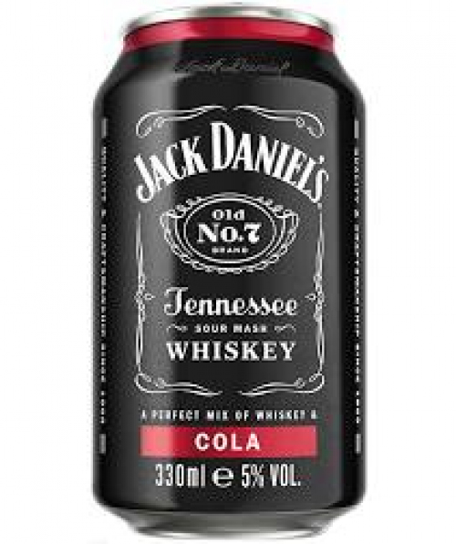 Jack Daniel's Old No. 7 Tennessee Whiskey & Cola Premixed Can 330 ml