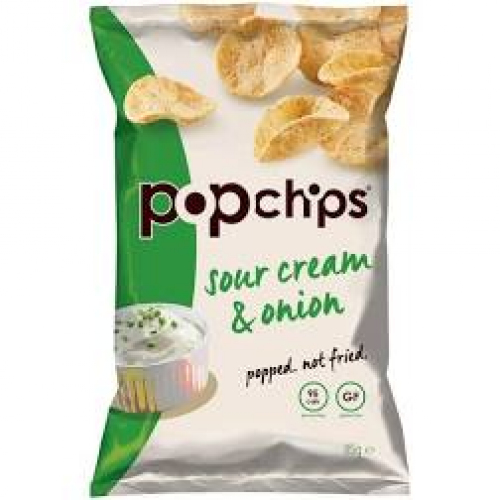 Popchips Sour Cream & Onion Potato Chips 85G