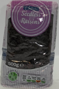 seedless raisins    500g