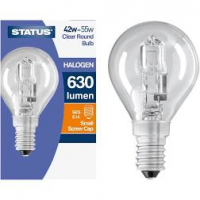 Status 42=55w Screw Cap Clear Bulb 630 lumen 
