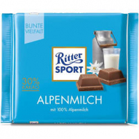 Ritter Sport Alpine Milk Chocolate 100g