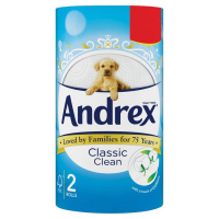Andrex Classic Clean 2 Rolls P/M