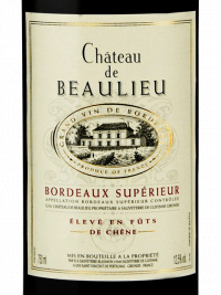 Chateau De Beaulieu Bordeaux Superieur 13%vol 750ml