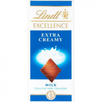 Lindt Excellence Extra Creamy Milk Chocolate Bar 100G