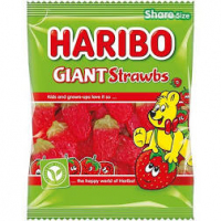 Haribo Giant Strawbs 140g