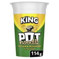 King Pot Noodle Chicken & Mushroom Flavour 114g