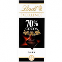 Lindt Excellence Dark 70% Cocoa Chocolate Bar 100G