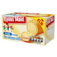 Lyons Maid Vanilla Ice Cream Roll PM