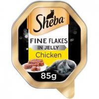 Sheba Tender Fine Flakes Chicken in Jelly Wet Cat Food 85 g