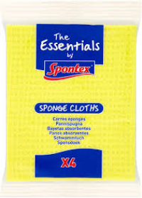 Spontex Sponge CLOTHS X4
