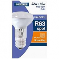 Status 42W = 60W R63 Spot Halogen Screw Cap Bulb