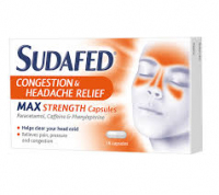 Sudafed  Congestion&Headache Rel 16 capsules