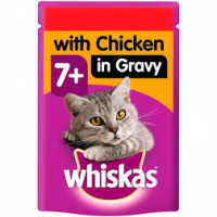 Whiskas 7+ Chicken in Gravy Cat Food Pouch 100 g PM