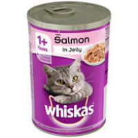 Whiskas Salmon in Jelly Adult Cat Food Tin 390g PM
