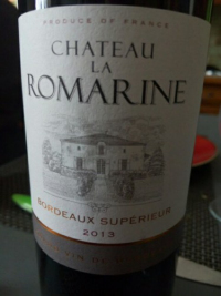 Chateau La Romarine  13.5%vol  75cl