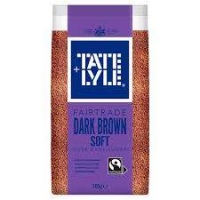 tate lyle dark brown soft pure can sugar  500g  