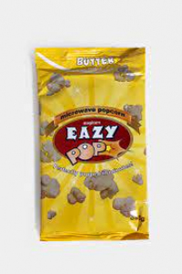 eazy  pop microwave popcorn butter flavour  85g
