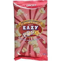 eazy  pop microwave popcorn  sweet    85g