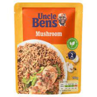 uncle bens mushroom  microwave 2 mins          250g