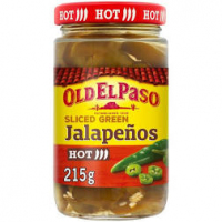 Old El Paso Sliced Green Jalapenos 215G