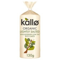 Kallo Organic Lightly Salted Wholegrain Rice Cake 