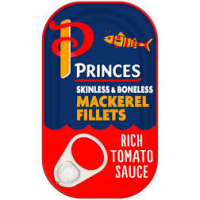 Princes Mackerel Fillets In Tomato Sauce 125G