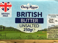 Dairy Manor British Butter Unsalted 250g