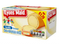 Lyons Maid Vanilla Ice Cream Roll PM