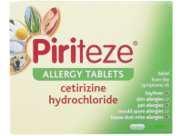 Piriteze Allergy Tablets Cetirizine 7tab