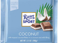 Ritter Sport Tropical Coconut Flakes in a Milk & Coconut Filling Covered in Milk Chocolate 100g