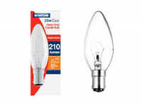 Status 25w Clear Heavy Duty Candle Bulb