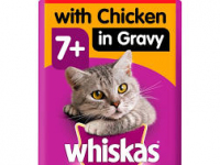 Whiskas 7+ Chicken in Gravy Cat Food Pouch 100 g PM