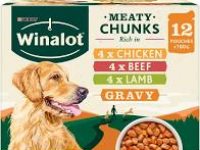 Winalot Dog Food Pouches Mixed In Gravy 12 x 100 g PM