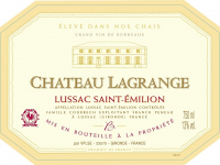chateau lagrange lussac saint-emilion  france  13%vol   750ml