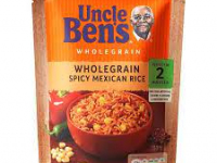 uncle bens wholegrains spicy  mexican  microwave 2mins