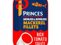 Princes Mackerel Fillets In Tomato Sauce 125G