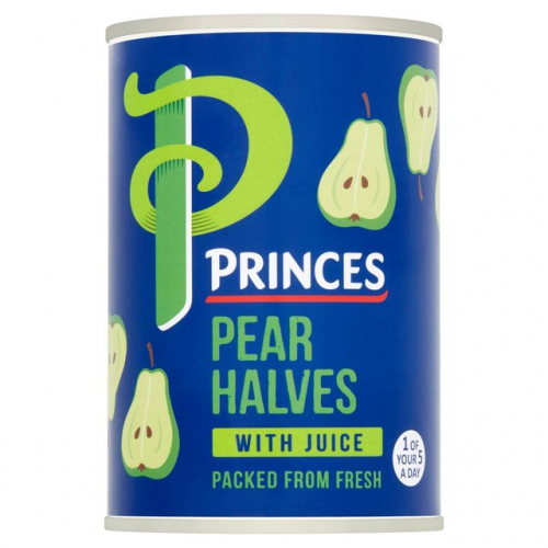 princes pear halves in syrup   420g       