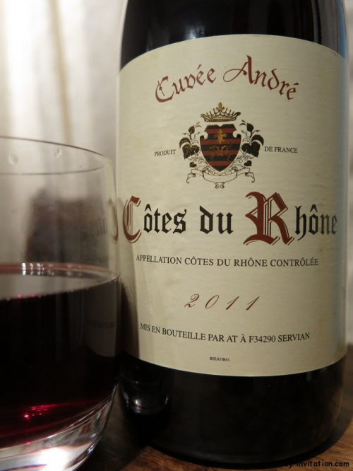 Cotes du Rhonda     France    13%vol      75cl