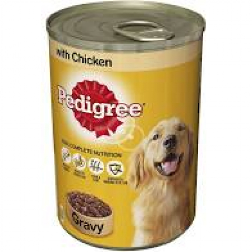Pedigree Chicken in Gravy Dog Cans 400g PM