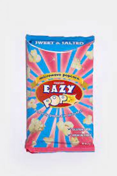 eazy pop microwave popcorn  sweet&salted  85g