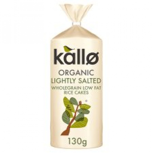 Kallo Organic Lightly Salted Wholegrain Rice Cake 